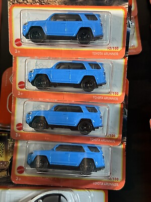 #ad Matchbox Toyota 4Runner #92 Blue Car 1 64 Kids Toy Mattel NEW Hot Wheels $9.49