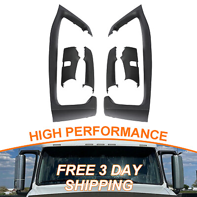 #ad Black LH RH Side Pair Mirror Arm Cover Set For Volvo VNL Truck 2004 2023 $80.50