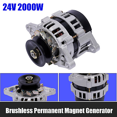 #ad Permanent Magnet Synchronous Generator Alternator PMA Low Rpm 2000W Brushless US $98.80