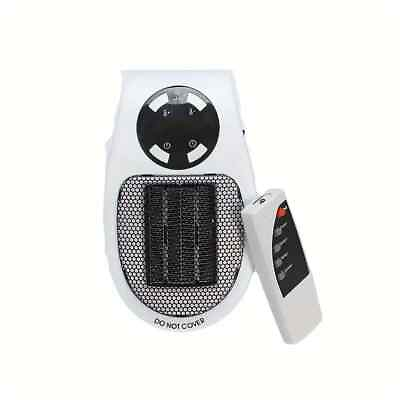 #ad Portable Electric Space Heater Mini Fan With Remote Control Wall Sockets $11.99
