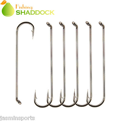 #ad 100pcs Classical Fly Fishing Hook Long Shank Barb Fly Tying Hooks Freshwater $11.99