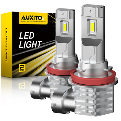 #ad 2x AUXITO H8 H9 H11 H16 LED Fog Light Bulb Cool White 6000K Super Bright 4000LM $19.47
