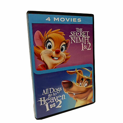 #ad The Secret Of Nimh 1 And 2 And All Dogs Go To Heaven 1 And 2 4 movie DVD NEW $13.00