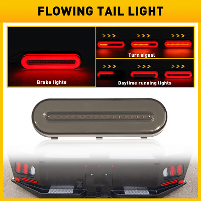 #ad Motorcycle LED Tail Light Running Brake Stop Turn Signal Sequential Yellow Lamp $12.99