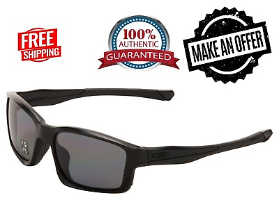 Oakley Chainlink Sunglasses OO9247 15 Matte Black Grey Polarized Lens Authentic $59.95