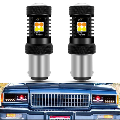 #ad 2057NA Switchback LED Turn Signal Light Bulb For 1980 1986 Chevrolet Caprice $19.89