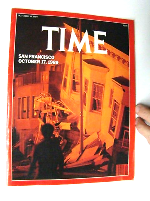 #ad Time Magazine San Francisco Earthquake October 17 1989 Cover amp; Article VG $8.49