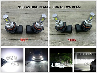 #ad 90059006 Csp LED Headlights Bulbs Kit High Low Beam Super Bright 6000K White $29.99