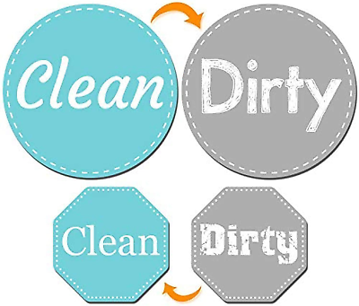 #ad Magnet for Dishwasher 2 Shapes Clean Dirty Signs Dishwasher Accessories Doubl $12.41