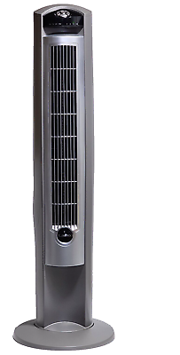 #ad Lasko Portable Electric 42quot; Oscillating Tower Fan cracked but works SEE PICTURE $73.56