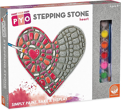 #ad 13818688 Paint Your Own Stepping Stone Heart Multicolour $38.69
