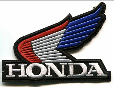 #ad #ad HONDA WING RED WHITE BLUE EMBROIDERED BIKER PATCH HP1 $6.99