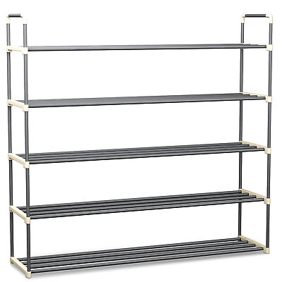 #ad Somerset Home 5 Tier Durable Shoe Rack 30 Pair Storage Organizer for Shoes $22.32