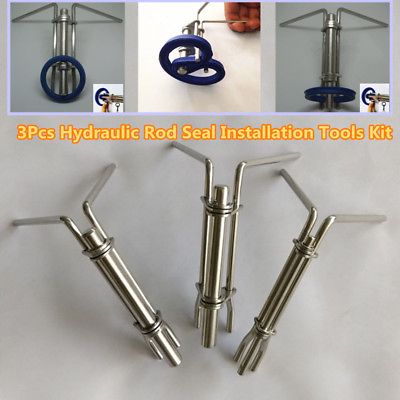 #ad 3Pcs Car Hydraulic Cylinder Piston Rod Seal 0.87quot; Up U cup Installation Tool Kit $28.87