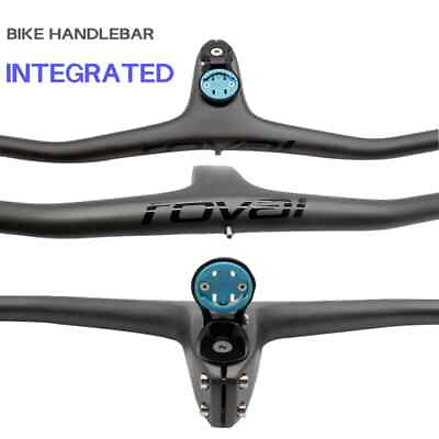 #ad Bike Carbon Handlebar XC MTB Handle Carbon Fiber Integrated Handle 260g $192.39