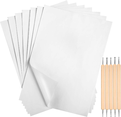 #ad White Carbon Transfer Paper 11.7 X 8.3 Inch Tracing Paper Carbon Graphite Copy P $15.61