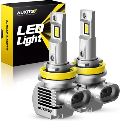#ad AUXITO H11 LED Headlight Kit Low Beam Bulb Super Bright 6500K White 30000LM EPB $23.59
