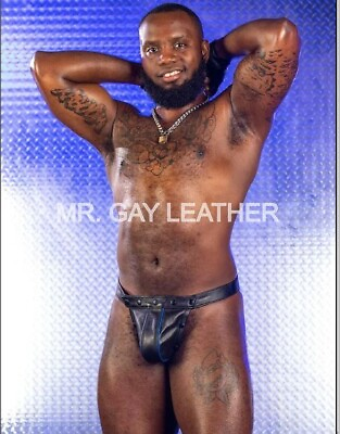 #ad Men#x27;s Genuine Leather Jockstrap Gay Thong Slip String Fetish Black Gay Jockstrap $54.99
