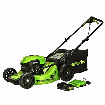 Greenworks 48V 21 inch Battery Lawn Mower Self Propelled with 2 x5Ah Battery $399.99