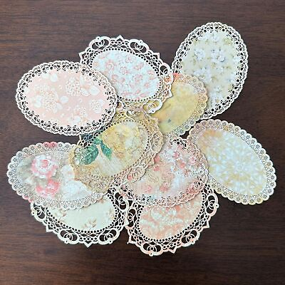 #ad #ad XERE 20 PCS Yellow Lace Paper Scrapbook Supplies Aesthetic Cute Vintage Decor... $16.72