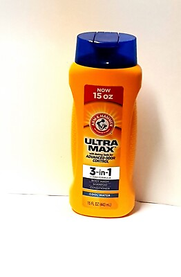 #ad  Arm amp; Hammer Ultra Max 3 in 1 Cool Water  Body Wash Shampoo amp; Conditioner $1.90