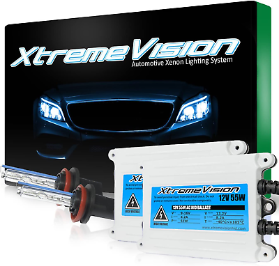 #ad 55W AC Xenon HID Bundle with Slim AC Ballast 1 Pair and H11 5000K 5K Bright $65.99