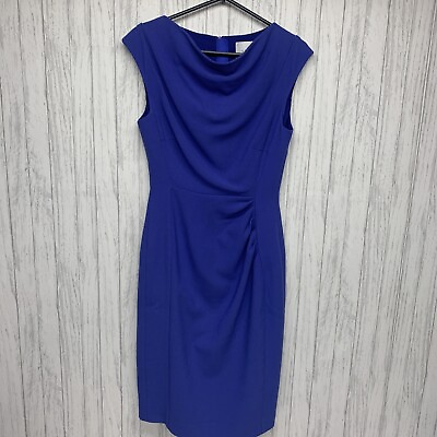 #ad Womens Size 4 LK Bennett Sheath Blue Dress EUC $55.25