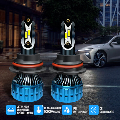 #ad 2PC 9007 HB5 6000k LED Bulbs Low Beam LED Headlight Kit For Ford F 150 92 03 $15.99