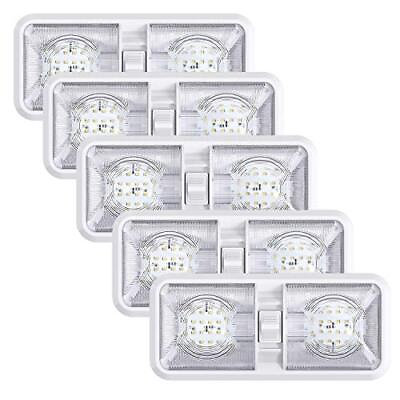 #ad 5 Pack Leisure LED RV LED Ceiling Double Dome Light Fixture with ON OFF Switch I $59.67