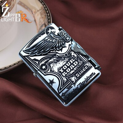 #ad #ad Harley Davidson Silver Lighter Premium Lighter Zipp Fancy Luxury Lighter USA 🔥 $23.99