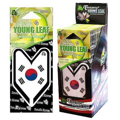 #ad Treefrog Young Leaf Fresh Honeydew Melon 24 Pack South Korea Flag Air Freshener $29.99