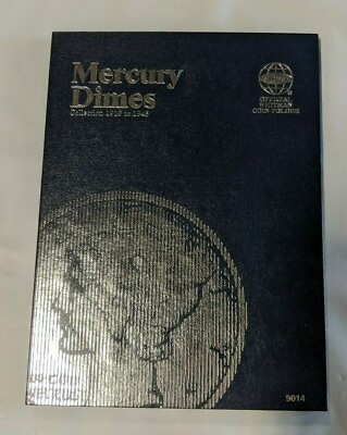 #ad #ad Mercury Dimes 10c Album Coin Folder Whitman Silver Collection 1916 1945 NEW 9014 $7.82
