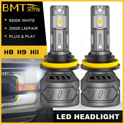 #ad 2PCS H8 H9 LED Headlight Low Beam Light 6500K for Toyota Prius v 2012 2018 $22.99