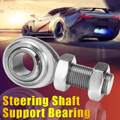 #ad Universal Silver Street Rod 3 4quot; Round or DD Steering Shaft Support Bearing Heim $16.14