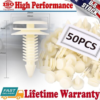 50PCS Front Door Trim Panel Retainer Car Fasteners Clips For GM Chevy Buick GMC $5.59
