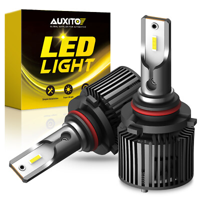 #ad 9006 9005 LED Headlight Super Bright Bulbs Kit White 6000K 16000LM High Low Beam $18.99