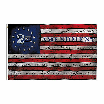 #ad 3x5FT 2nd Amendment American USA Flag NRA Banner Gun Rights Patriot Keep Arms $5.69