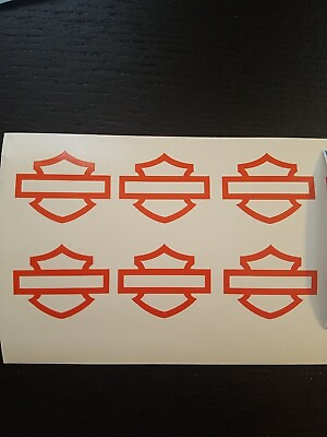 #ad #ad Harley Davidson Mini Bar Shield Stickers 6 pack 1quot; ea Vinyl Decal Motorcycle $3.25