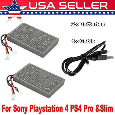 #ad 2x For Sony Playstation 4 PS4 Proamp;Slim DualShock Controller Replacement Battery $12.59