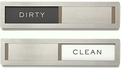 #ad Premium Stainless Steel Dishwasher Magnet Sign Kitchen Organizers and Storage $34.99