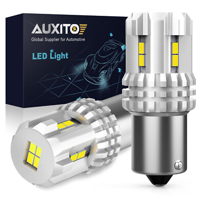 #ad AUXITO 2400LM 1156 LED Turn Signal Light Reverse Light DRL 6000K White CANBUS US $12.99