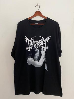 #ad Mayhem Maniac Gift For Fan Music Short Sleeve Black All Size Shirt QQ06 $17.99