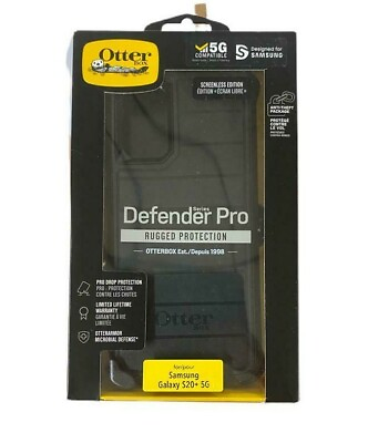 #ad Otterbox Defender Pro Case With Holster for Samsung Galaxy S20 S20Plus Black $17.95