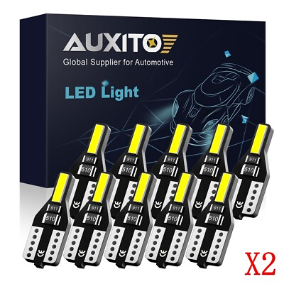 #ad 10X T10 501 7020SMD Car 194 W5W LED CANBUS Free Error Wedge Light Bulb White $7.81