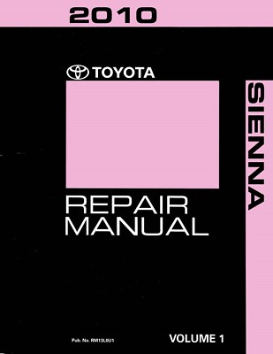 #ad 2010 Toyota Sienna Shop Service Repair Manual Volume 1 Only $125.32
