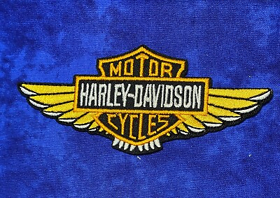 #ad #ad Harley Davidson Motorcycle Wings Iron On Patch $4.59