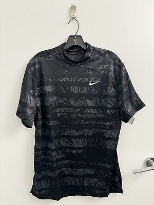 #ad #ad Nike Dri FIT ADV Tiger Woods Collection Mock Neck Golf Shirt DJ6842 010 Size M $59.99
