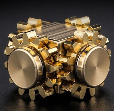 #ad Golden Fidget Spinner Cube Perfect Kids Fidget Toy Xmas Christmas Present $14.99