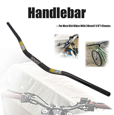 #ad Handlebar Handle Fat Bar 1 1 8quot; For Motorcycle Dirt Pit Bike Off Road ATV Black $32.99