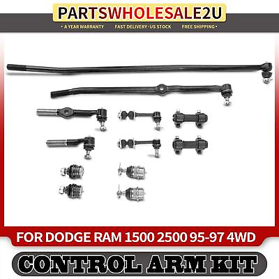#ad 12pcs Sway Bar Link amp; Ball Joint amp; Tie Rod End amp; Steering Drag Link for Dodge $172.99